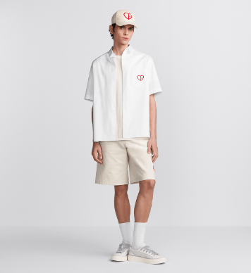 Dior o1w1db10625 Short-Sleeved Shirt in White Size US S / EU 44-46 / 1 - 6 Thumbnail