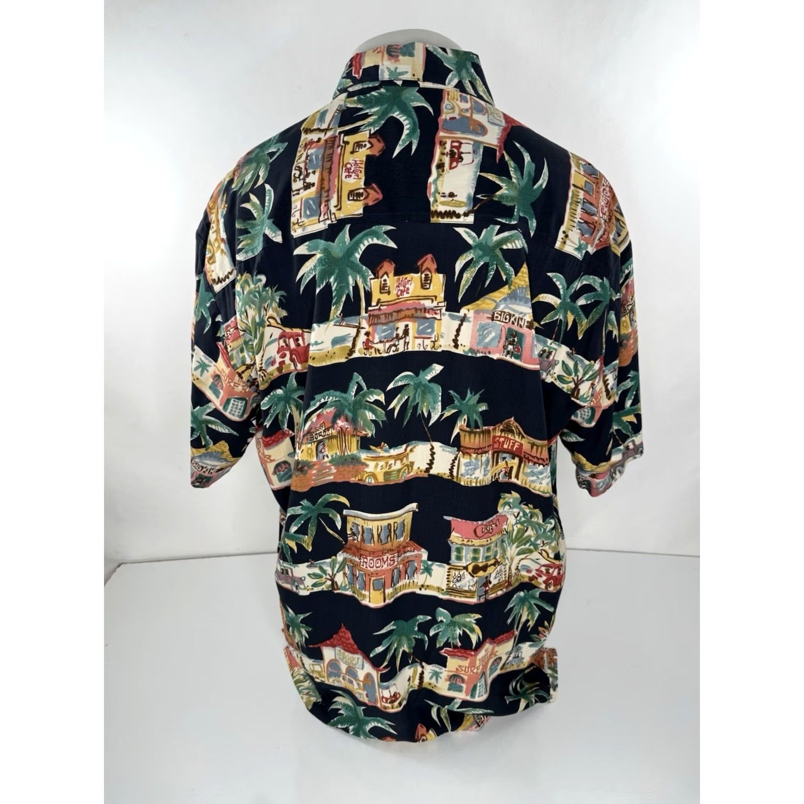 ALOHAS Kahala John Severson - NEW w TAG - BEACH TOWN Hawaiian Aloha L Shirt Shirt Mens L Black Hawaiian 90s Theme Boys Girls Size US L / EU 52-54 / 3 - 3 Thumbnail