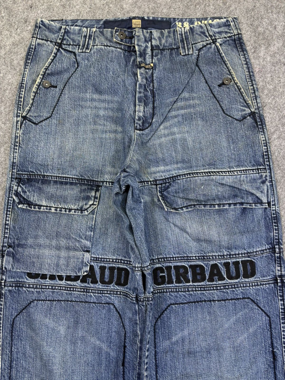 Marithe + Francois Girbaud 💥Super Baggy💥MFG Multipocket Double Knee Style Denim F888 Size US 36 / EU 52 - 3 Thumbnail