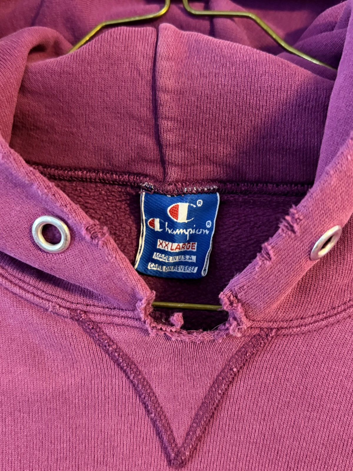 Champion vintage 80s 90s made in usa champion distressed hoodie 2xl Size US XXL / EU 58 / 5 - 3 Thumbnail