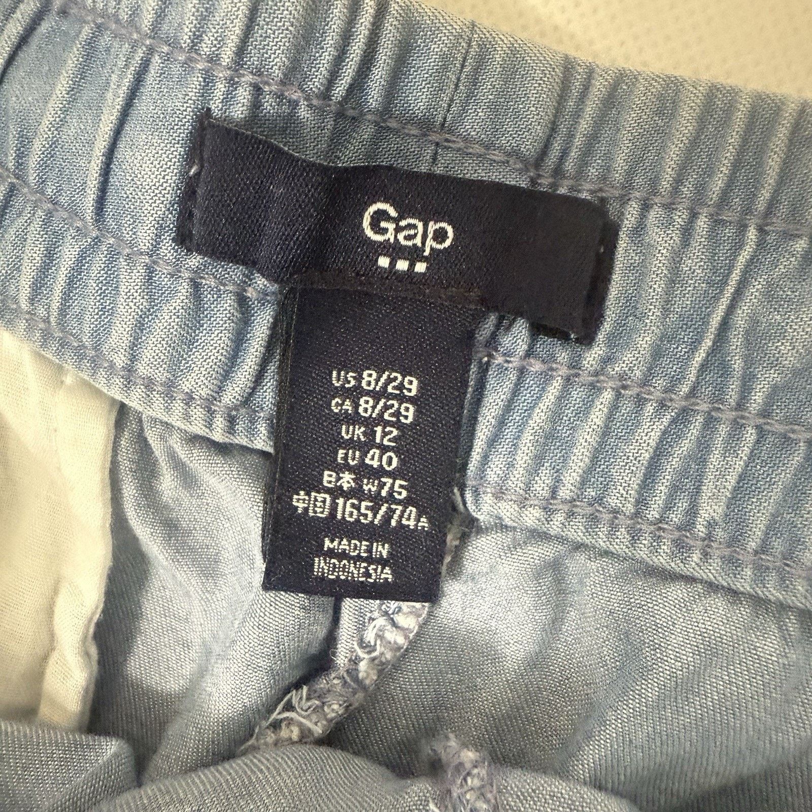 Gap Gap 1969 Shorts Blue Tencel Denim Beachy Chambray Preppy Size 30" / US 8 / IT 44 - 3 Thumbnail