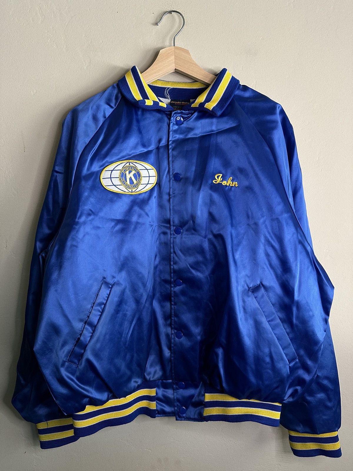 Vintage *RARE* Vintage Kiwanis Granite Bay Satin Embroidered Jacket Size US XL / EU 56 / 4 - 2 Thumbnail