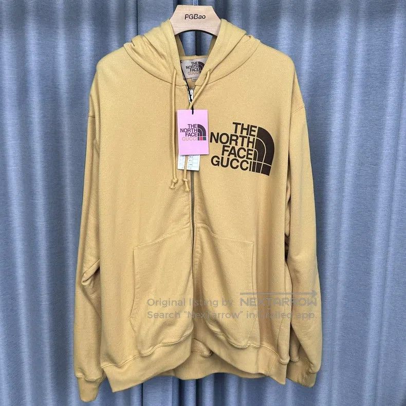 Gucci Gucci Yellow hooded zippered sweatshirt jacket Size US XXL / EU 58 / 5 - 1 Thumbnail