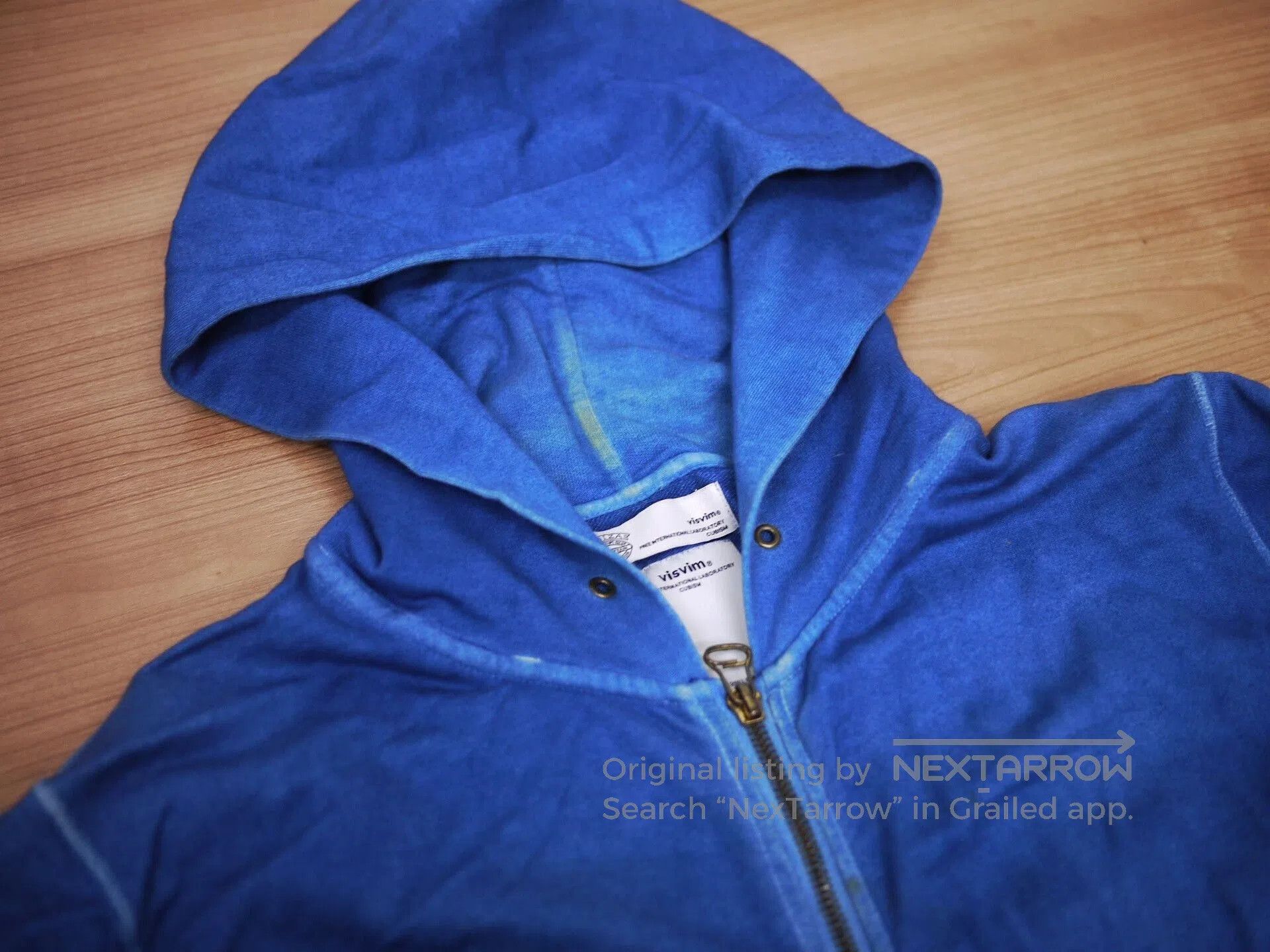 Visvim visvim zip-up hoodie in natural indigo. Size US S / EU 44-46 / 1 - 4 Thumbnail