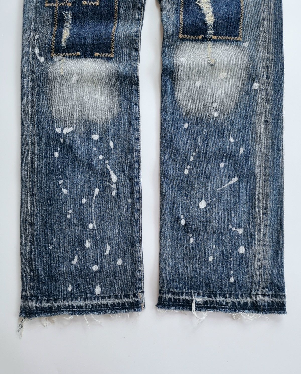 Takeo Kikuchi Takeo Kikuchi Patchwork Bleach Splash Jeans ERD Grunge Size US 34 / EU 50 - 4 Thumbnail