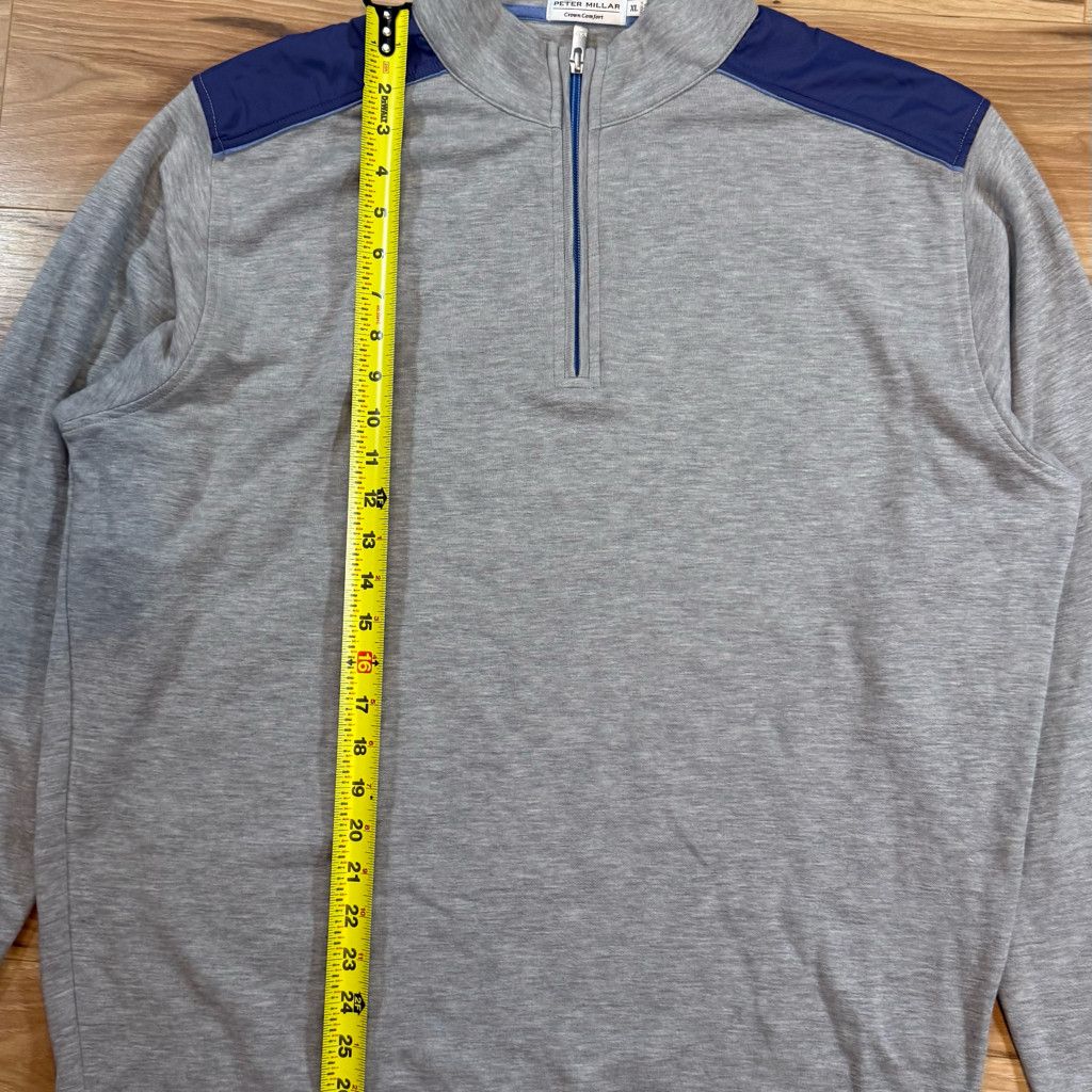 47 Brand Peter Millar Men’s XL Crown Comfort 1/4 Zip Pullover Size US XL / EU 56 / 4 - 8 Thumbnail