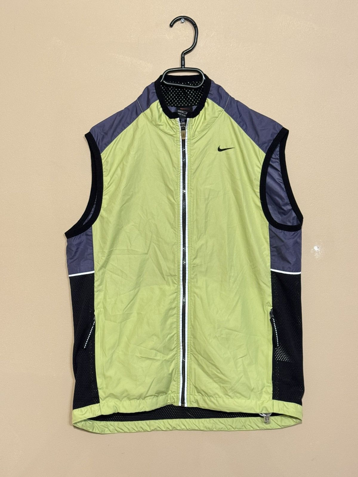 Nike × Vintage Vintage 90s Vest Nike Light Exercise Hiking Running Zip Up Size US M / EU 48-50 / 2 - 1 Thumbnail