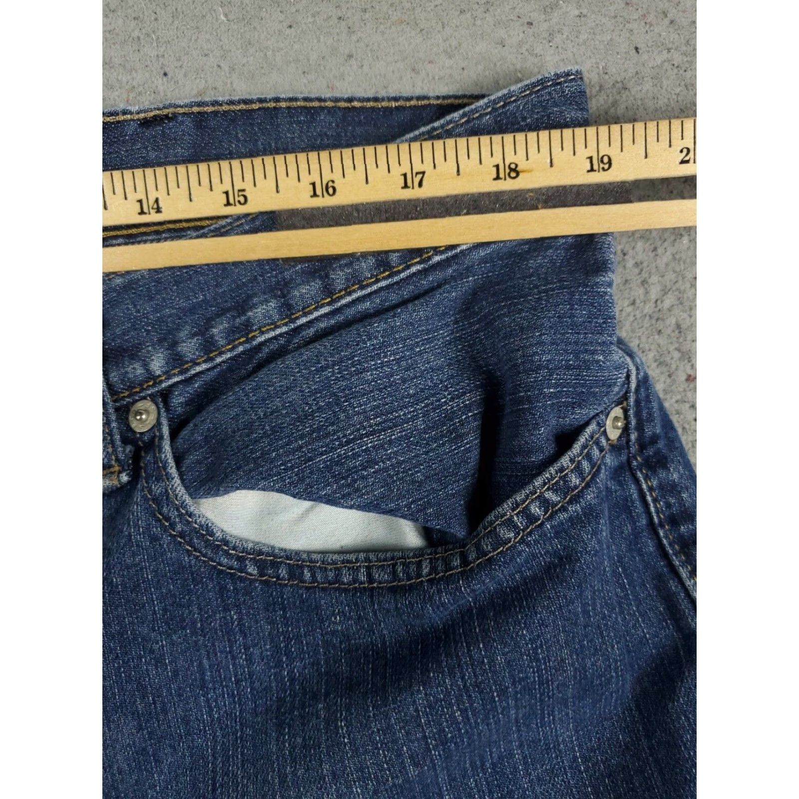 Levi's Levis 559 Mens Relaxed Straight Leg Blue Denim Jeans 38x28 Pants Size US 38 / EU 54 - 4 Thumbnail