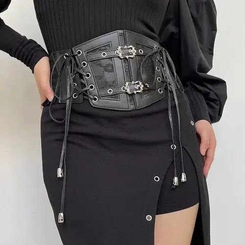 Japanese Brand × Vintage Lace straps, leather waist closure Size ONE SIZE - 3 Thumbnail