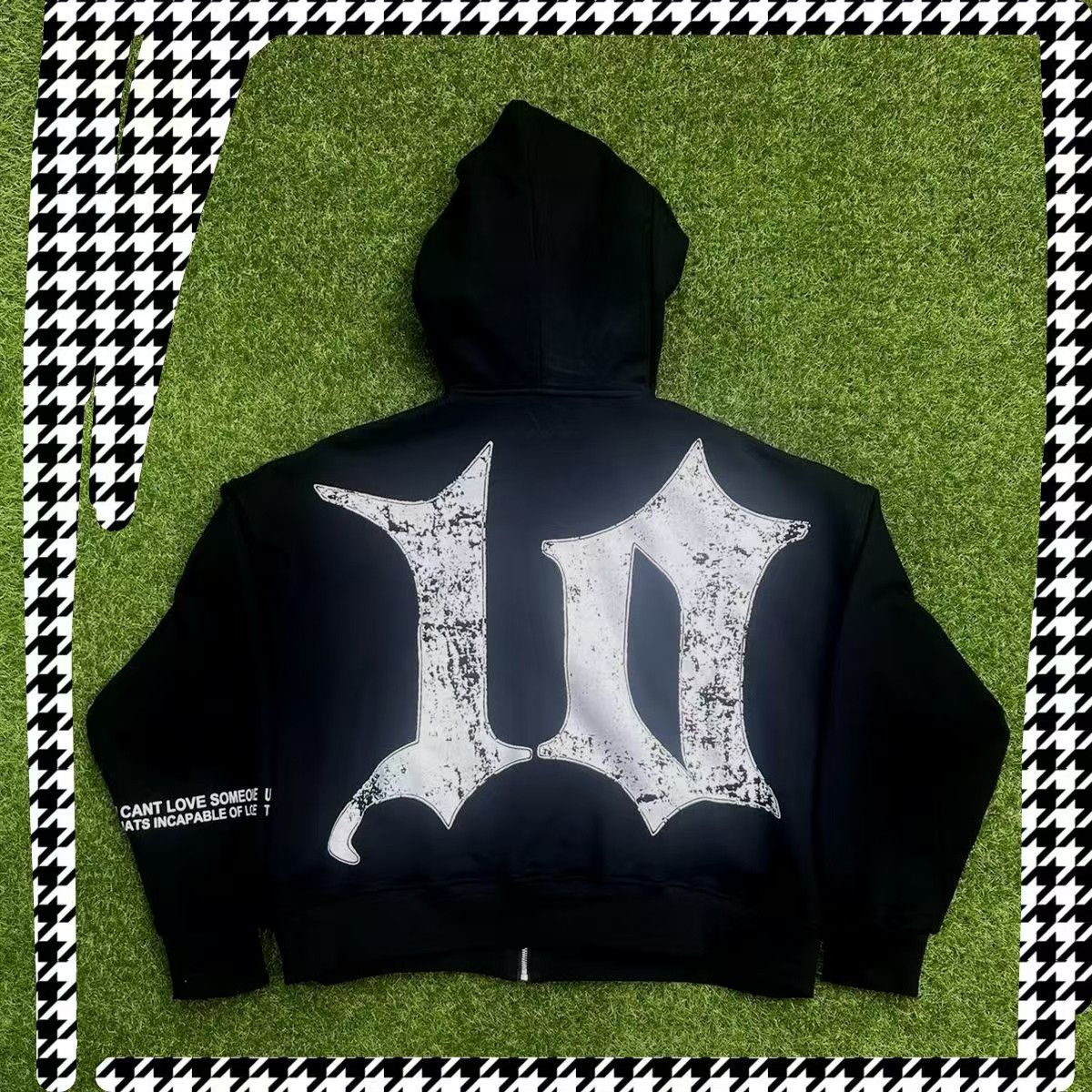 Vintage Relaxed-fit hip-hop hooded zip-up jacket Size US M / EU 48-50 / 2 - 2 Thumbnail