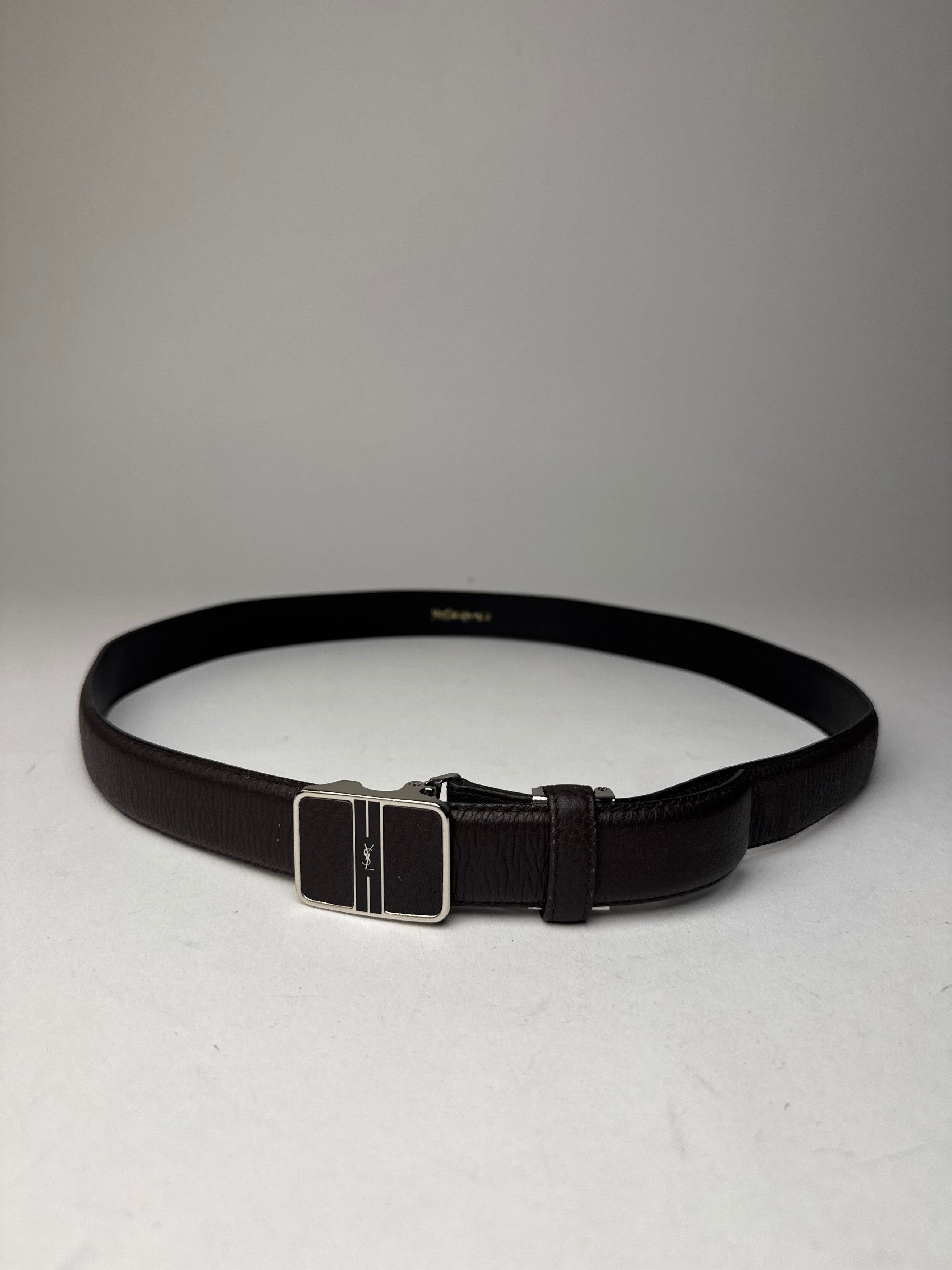 Other Vintage Yves Saint Laurent Snake Emblossed Leather Belt Blac Size ONE SIZE - 1 Thumbnail