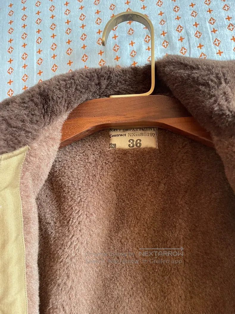 The Real McCoys N1 Alpaca Navy Deck Jacket