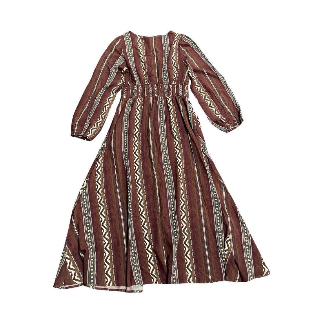 Wrangler Southwestern Striped Long Button Maxi Dress Medium Western Size M / US 6-8 / IT 42-44 - 2 Thumbnail