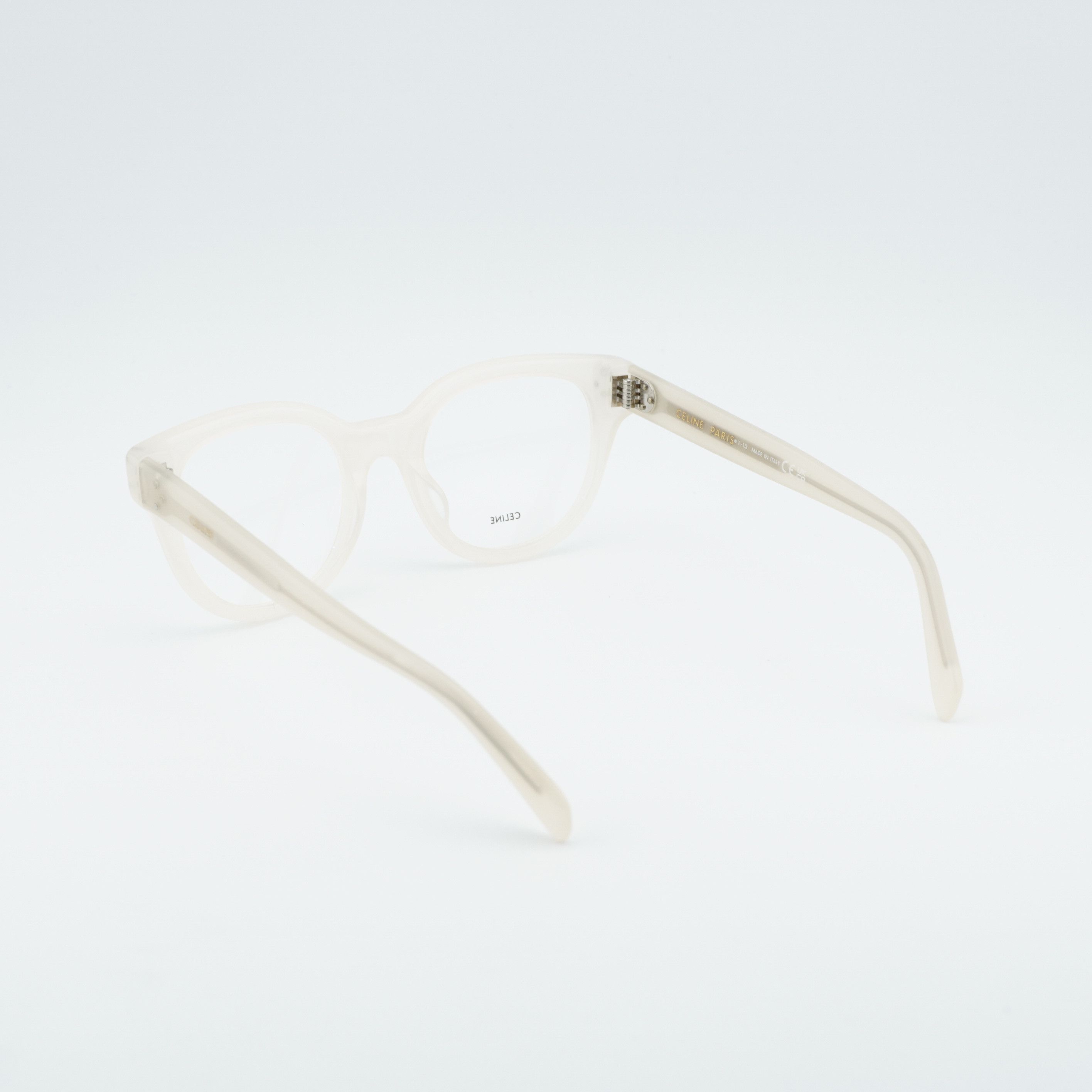 Celine Celine CL50109I 025 Eyeglasses Ivory 51mm Square Frame Size ONE SIZE - 3 Thumbnail