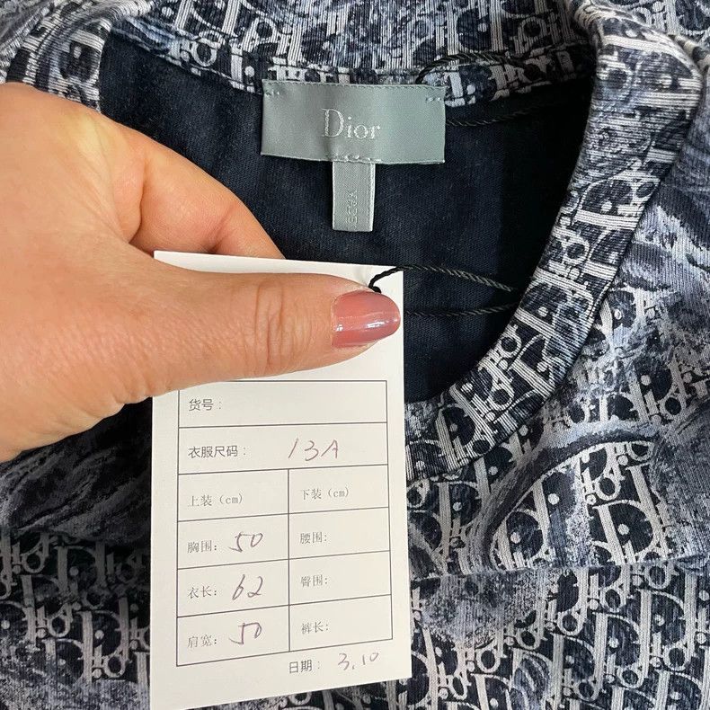 Dior Dior Size13a Gray full-print zoo short sleeves Size US XXS / EU 40 - 7 Thumbnail