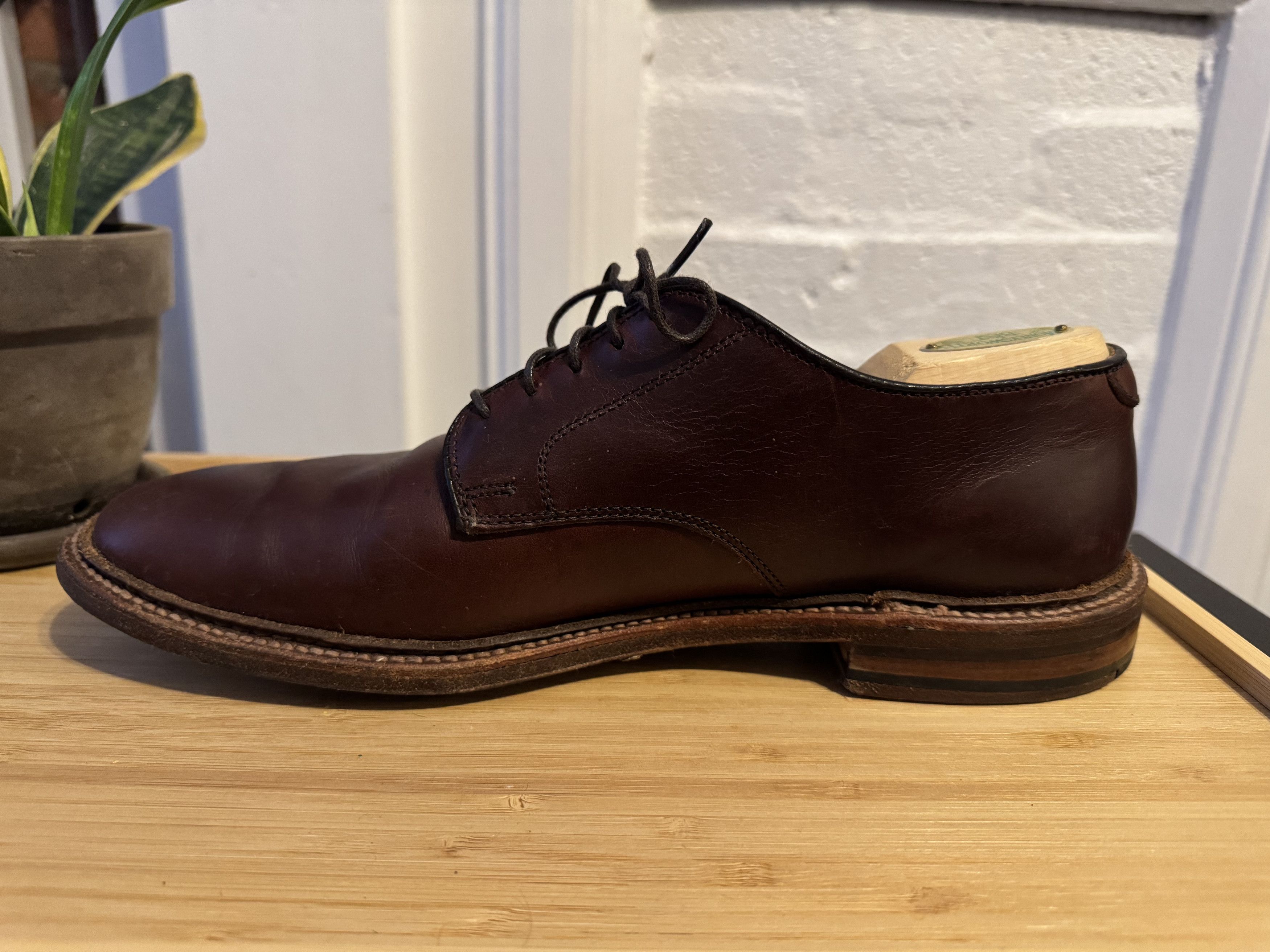 Alden Alden Unlined Plain Toe Blucher Size US 9.5 / EU 42-43 - 4 Thumbnail