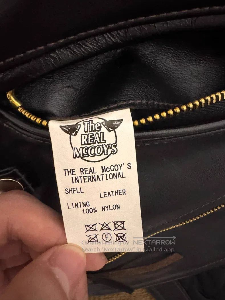 The Real McCoy's The Real McCoys Cable-stayed horseskin biker jacket Size US XXS / EU 40 - 7 Thumbnail