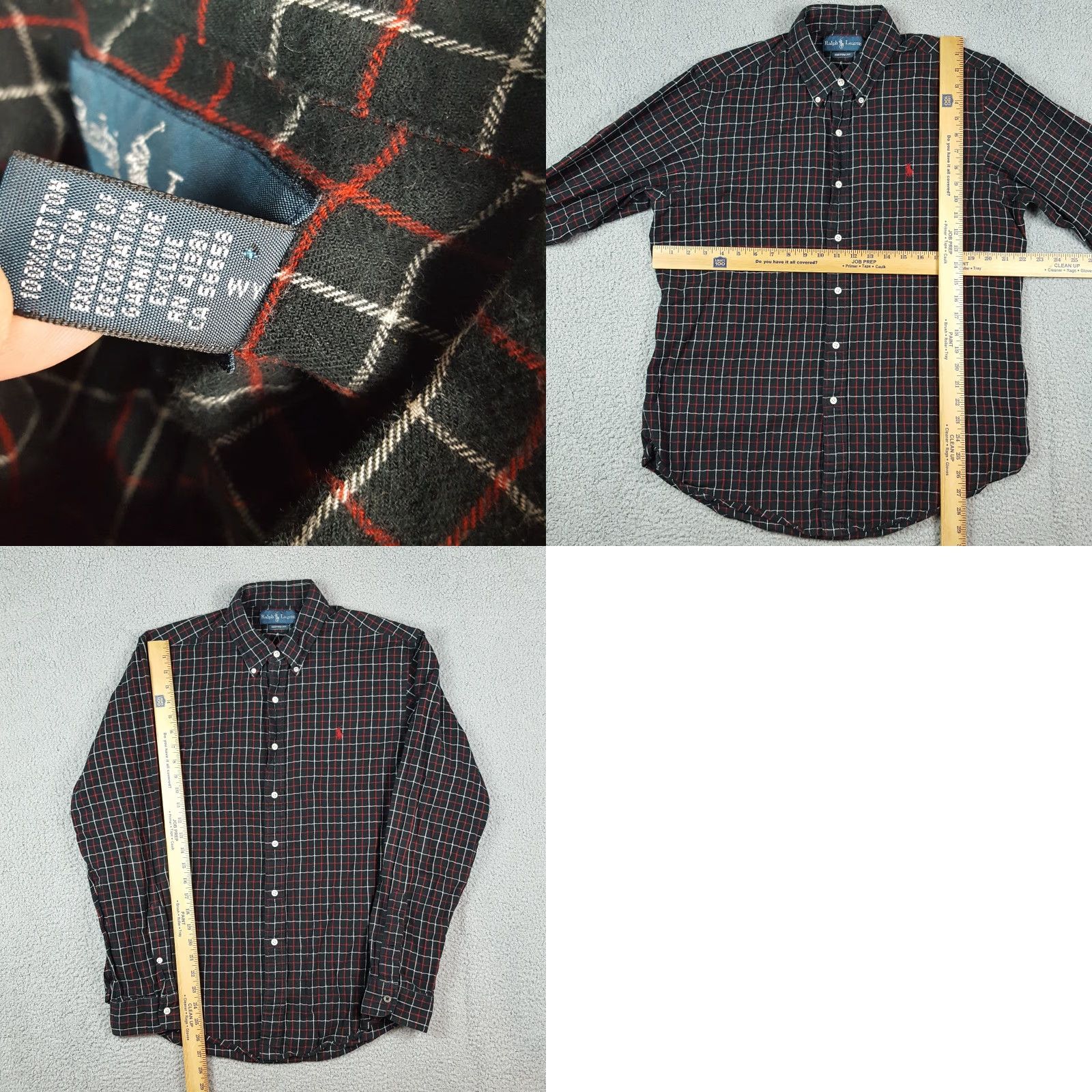 Ralph Lauren Vintage Ralph Lauren Men's Button-Down Shirt L Fall Casual Preppy Plaid Cotton Red Size US L / EU 52-54 / 3 - 8 Thumbnail