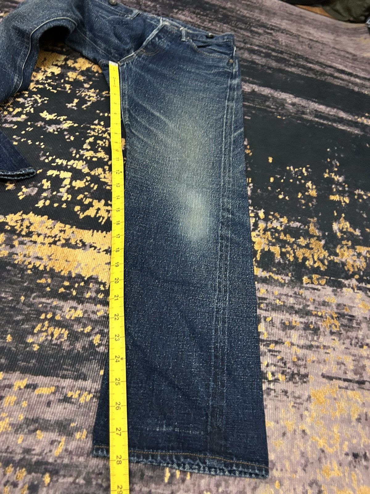 Nigel Cabourn Nigel Carbourn Distressed Selvedge Jeans Size 28" / US 6 / IT 42 - 20 Thumbnail