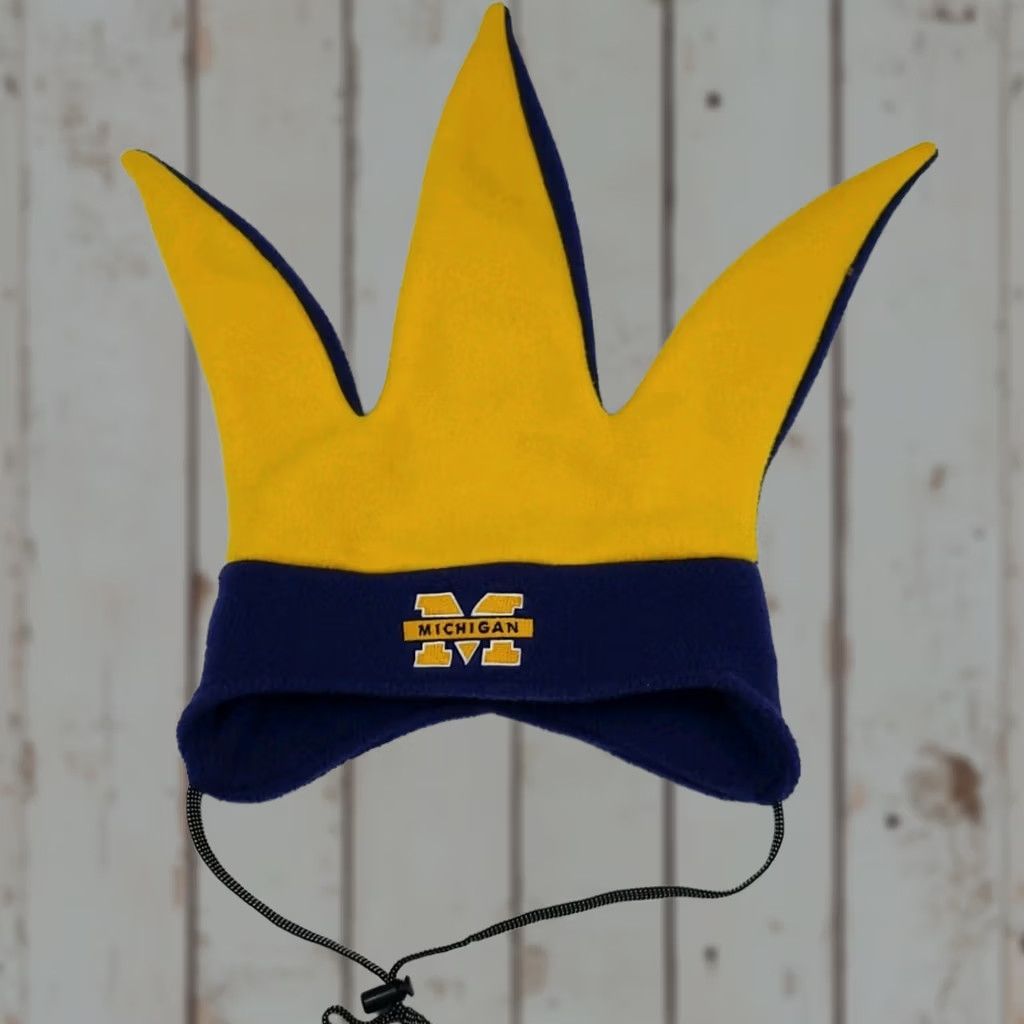 Vintage VINTAGE University Michigan Wolverines Bula fleece hat Beanie USA Made Blue One Size Men Size US M / EU 48-50 / 2 - 1 Thumbnail
