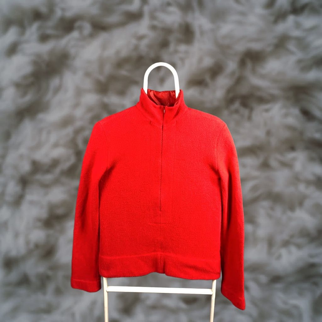 Valentino Valentino Jeans Womens Half Zip Top Size 44 Red Cotton - US Buyer Note - Free Shipping & Customs Size M / US 6-8 / IT 42-44 - 1 Thumbnail