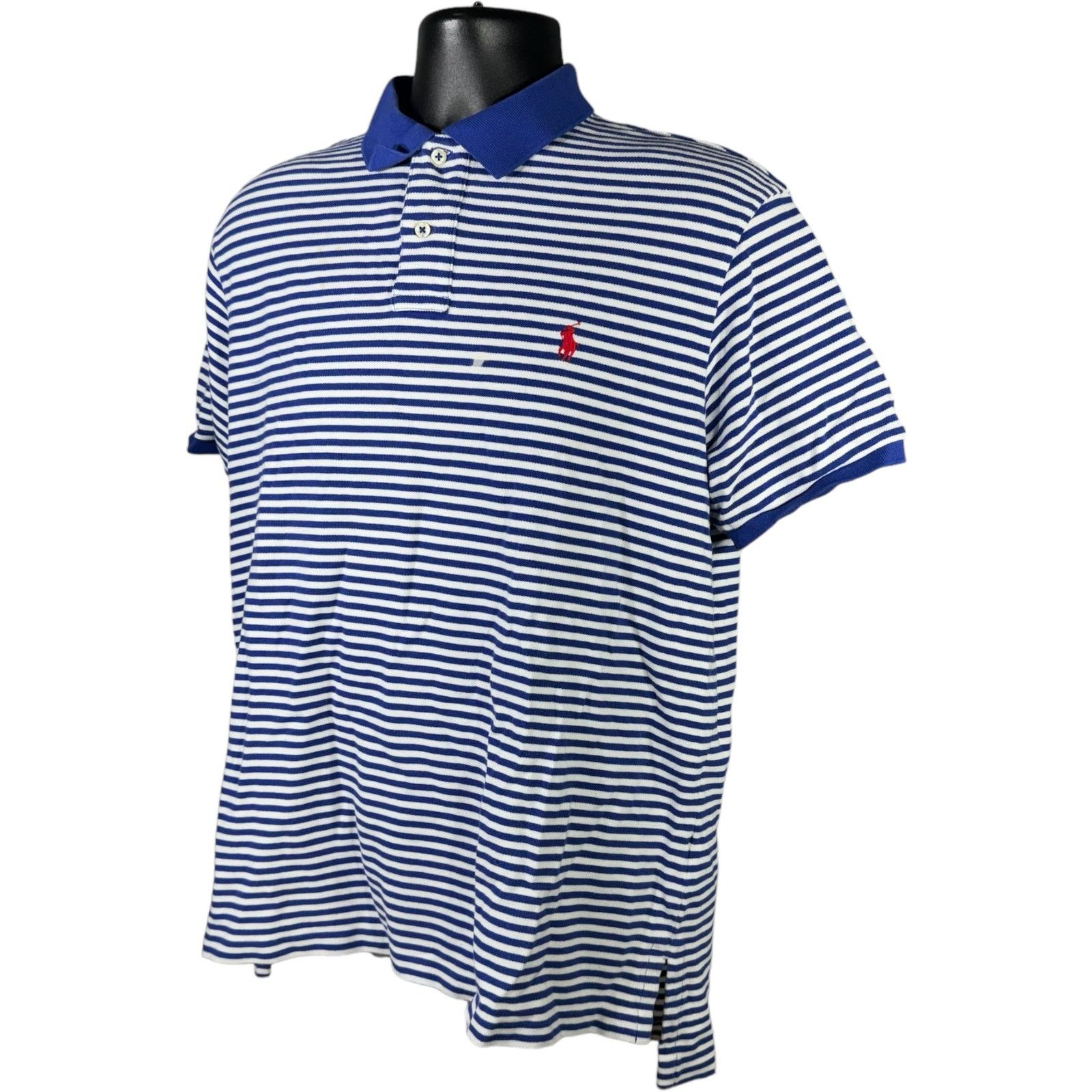 Polo Ralph Lauren Polo Ralph Lauren Short Sleeve Striped Polo Size US XL / EU 56 / 4 - 3 Thumbnail
