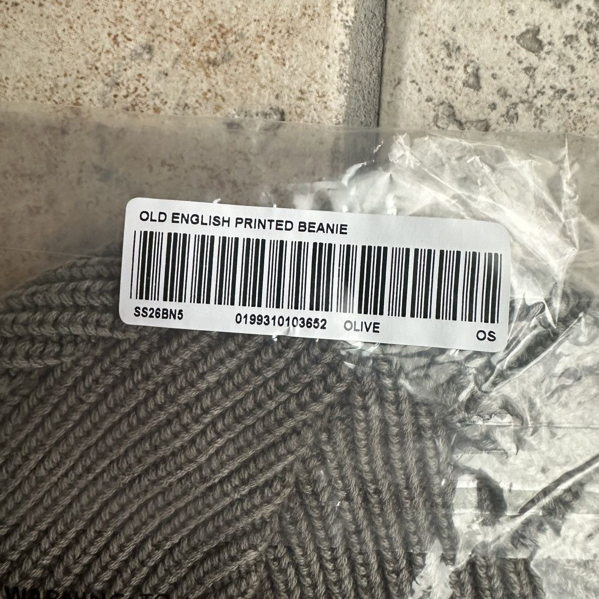 Supreme Supreme Old English Printed Beanie (SS26) Olive Size ONE SIZE - 3 Thumbnail
