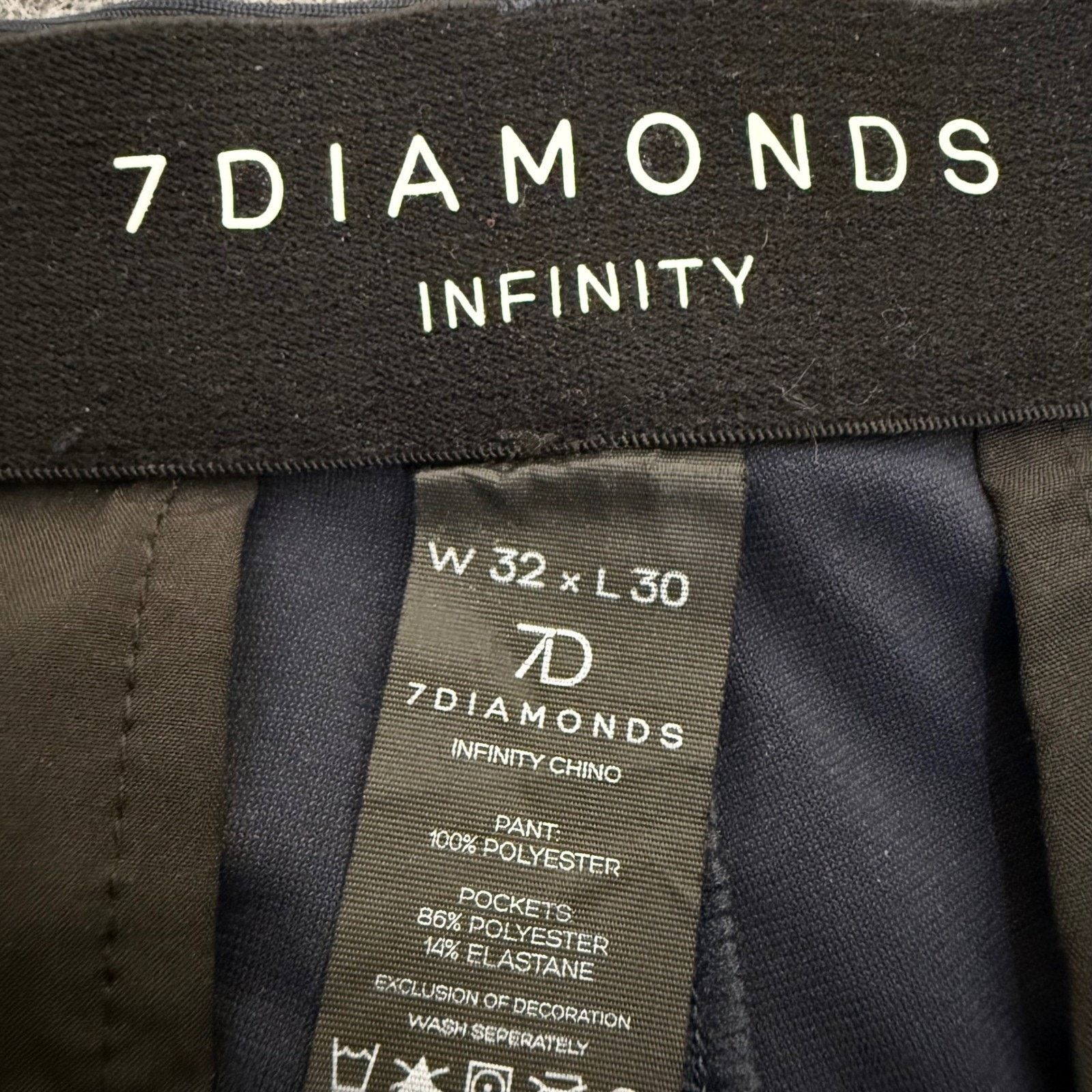 7Diamonds 7 Diamonds Infinity Mens Chino Pants Blue 32x30 (Fits 32x26) Size US 32 / EU 48 - 2 Thumbnail