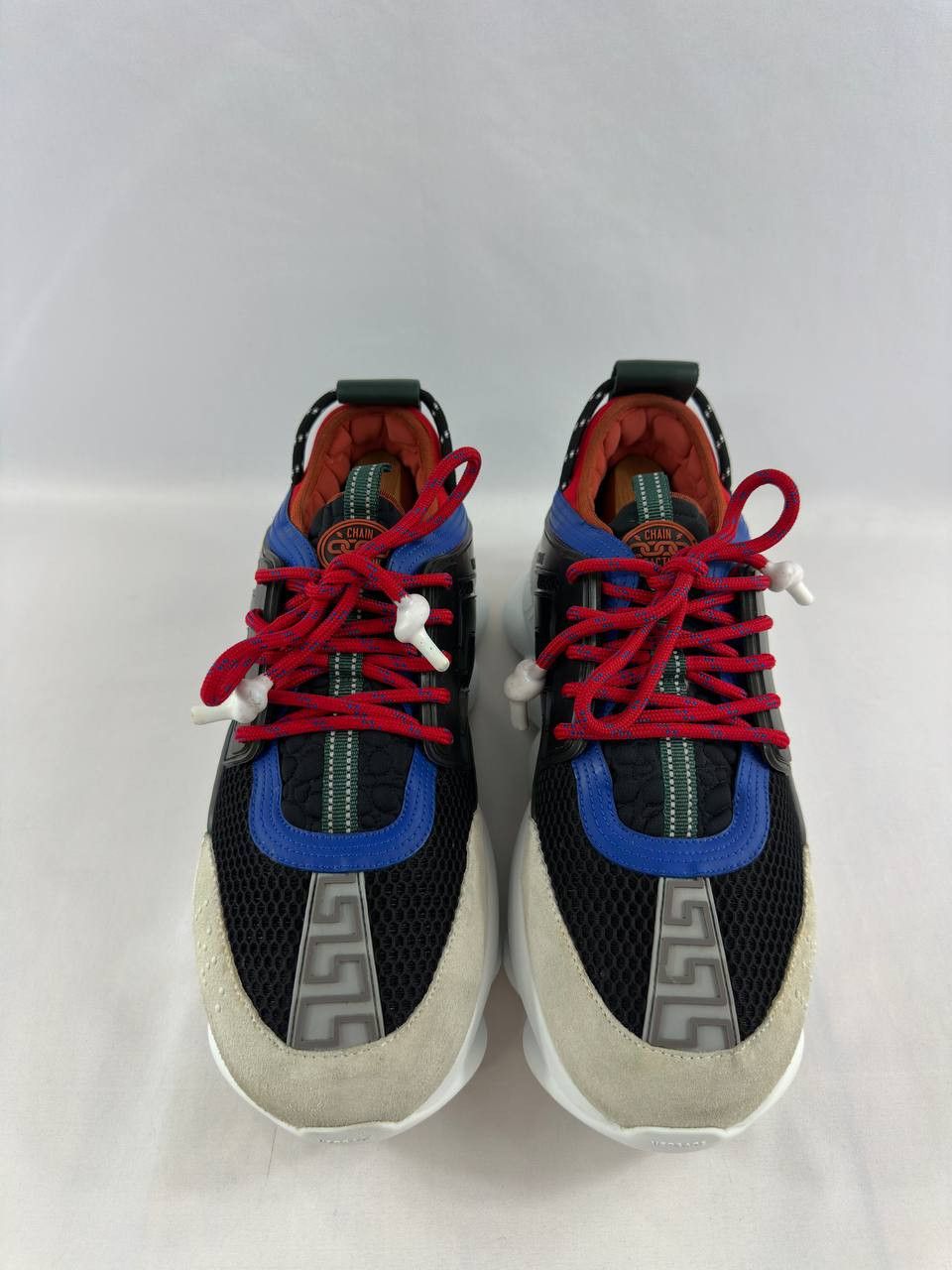 Versace Versace Chain Reaction Red Blue Black Sneakers Size US 11 / EU 44 - 5 Thumbnail