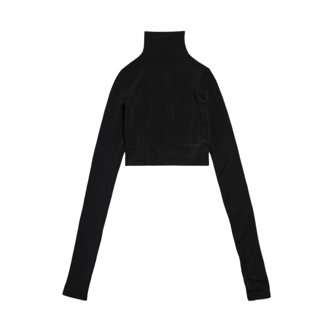 Balenciaga o1tr1nto0526 Cropped Turtleneck Sweater in Black Size L / US 10 / IT 46 - 1 Thumbnail