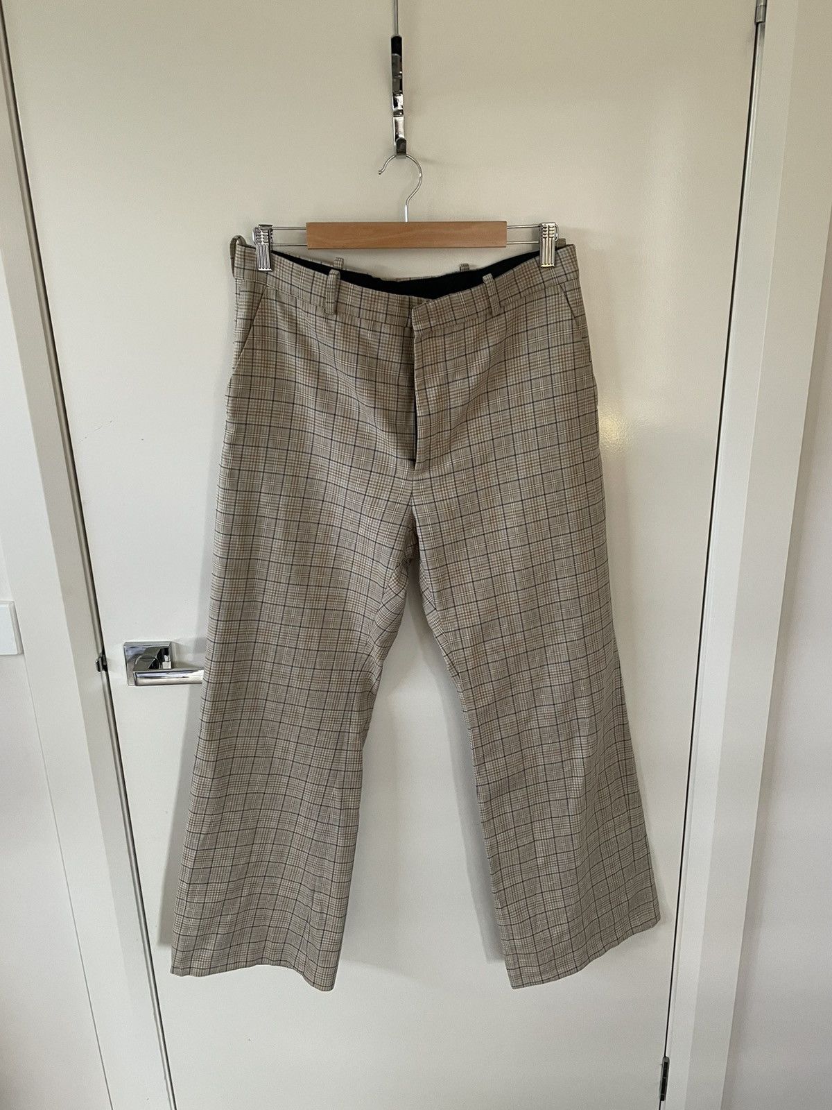 Balenciaga Balenciaga SS17 Prince of Wales Flared Pants Size US 32 / EU 48 - 2 Thumbnail