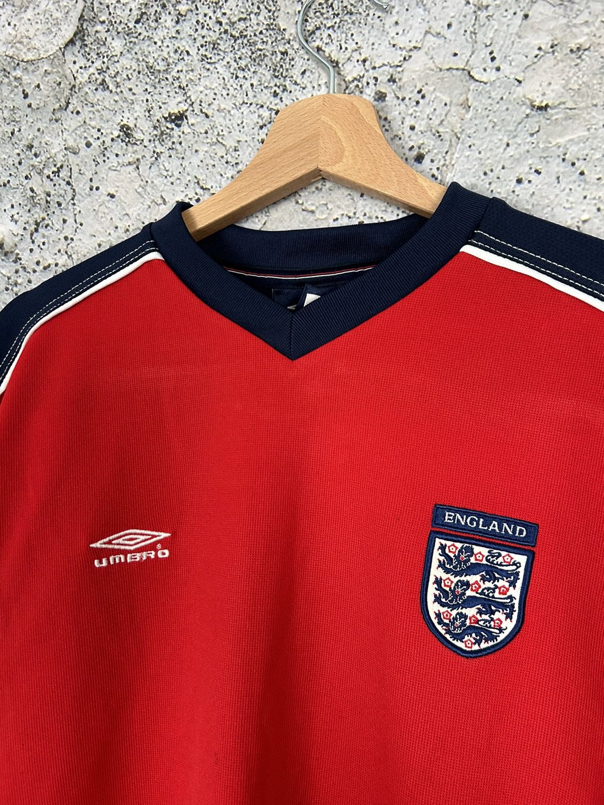 Umbro × Vintage Vintage England Soccer Jersey 90s Y2K Football Hype Size US M / EU 48-50 / 2 - 3 Thumbnail