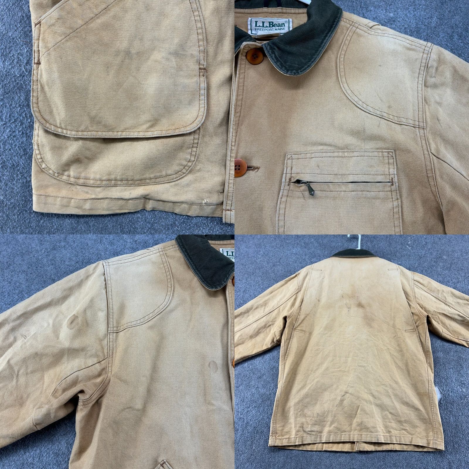 Vintage VINTAGE L.L. Bean Jacket Mens M Brown Canvas Cotton USA 70s 80s Chore Barn Coat Parka Size US M / EU 48-50 / 2 - 9 Thumbnail