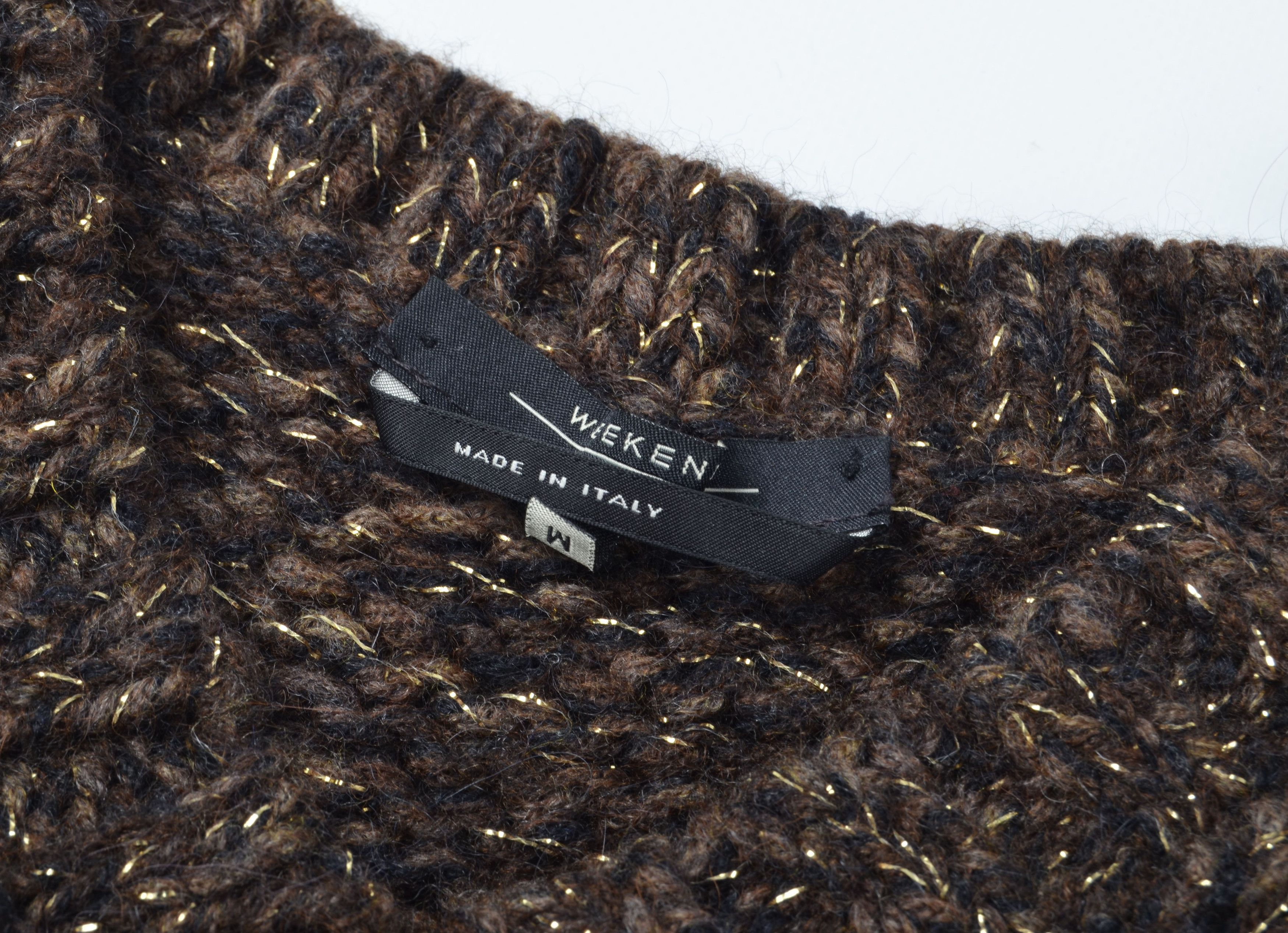 Max Mara Weekend Max Mara Wool Blend Brown Chunky Knit Sparkle Vest Size M / US 6-8 / IT 42-44 - 7 Thumbnail