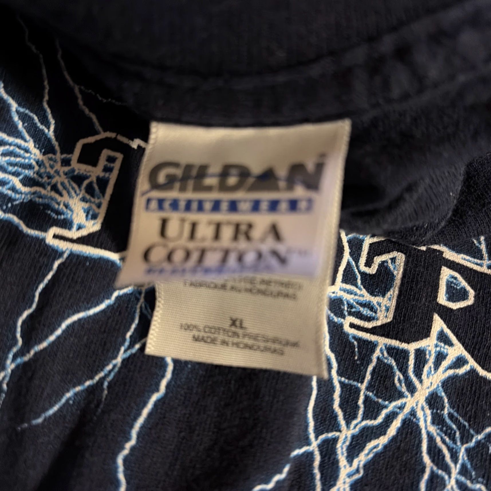 Gildan VINTAGE Air Force US Military Navy Blue XL T-Shirt Mens 90s Gildan Size US XL / EU 56 / 4 - 5 Thumbnail