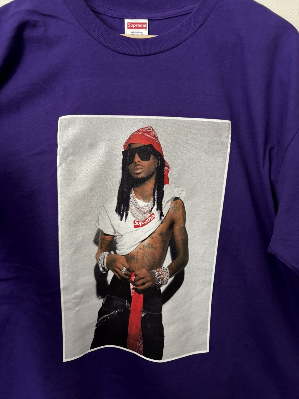 Supreme Supreme Playboi Carti Tee Purple size XXL Size US XXL / EU 58 / 5 - 3 Thumbnail