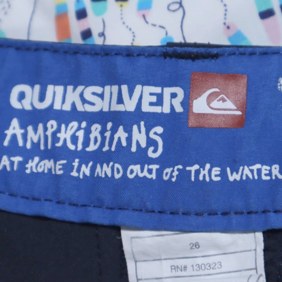 Quiksilver Quicksilver Shorts Chino Navy Blue Mens 26 Amphibians Stretch Woven Casual Regular Fit Size US 26 / EU 42 - 5 Thumbnail