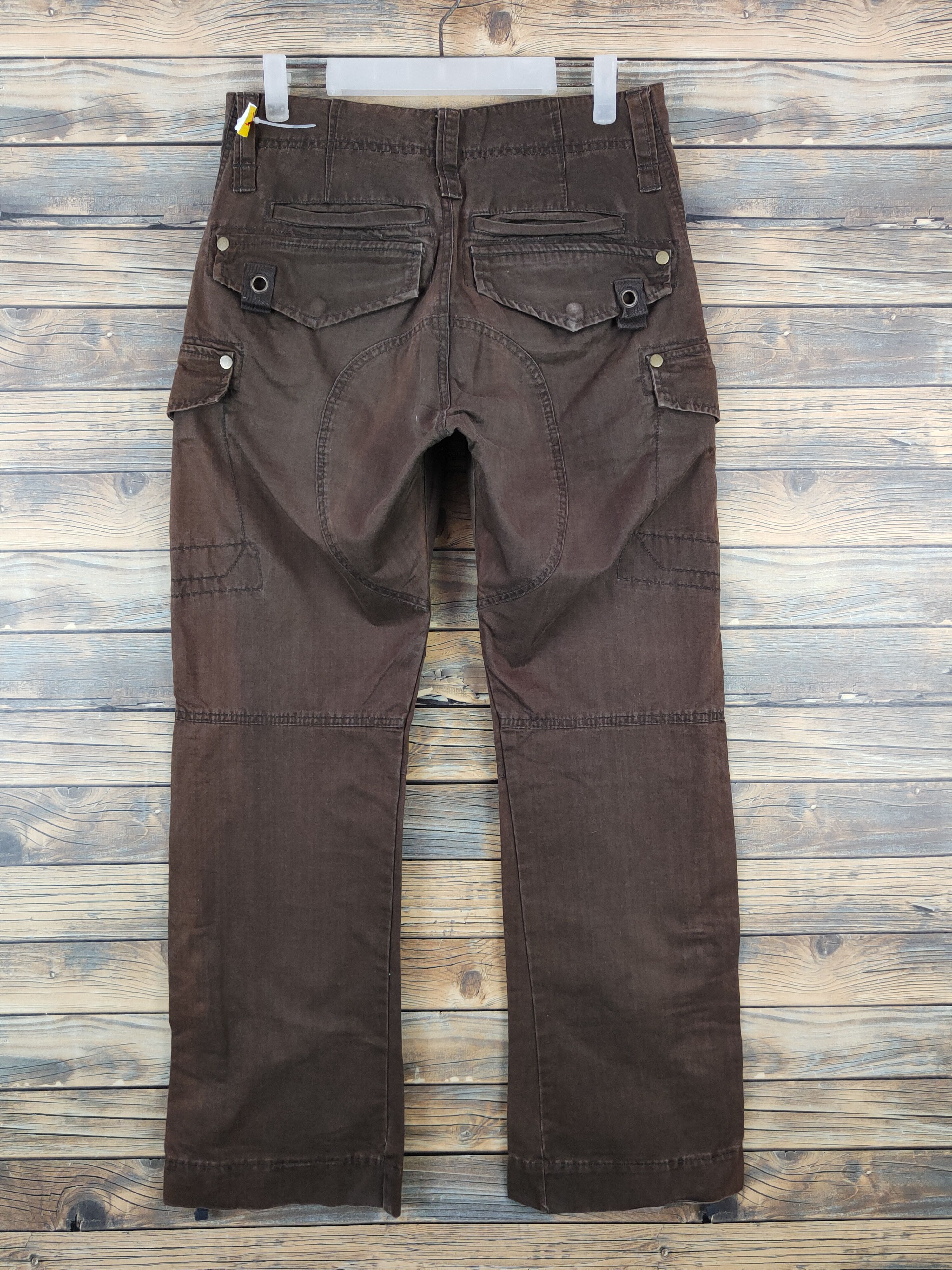 Japanese Brand L-07B52X Japan Dark Brown Multipocket Cargo Pants #W1011 Size US 31 - 8 Thumbnail