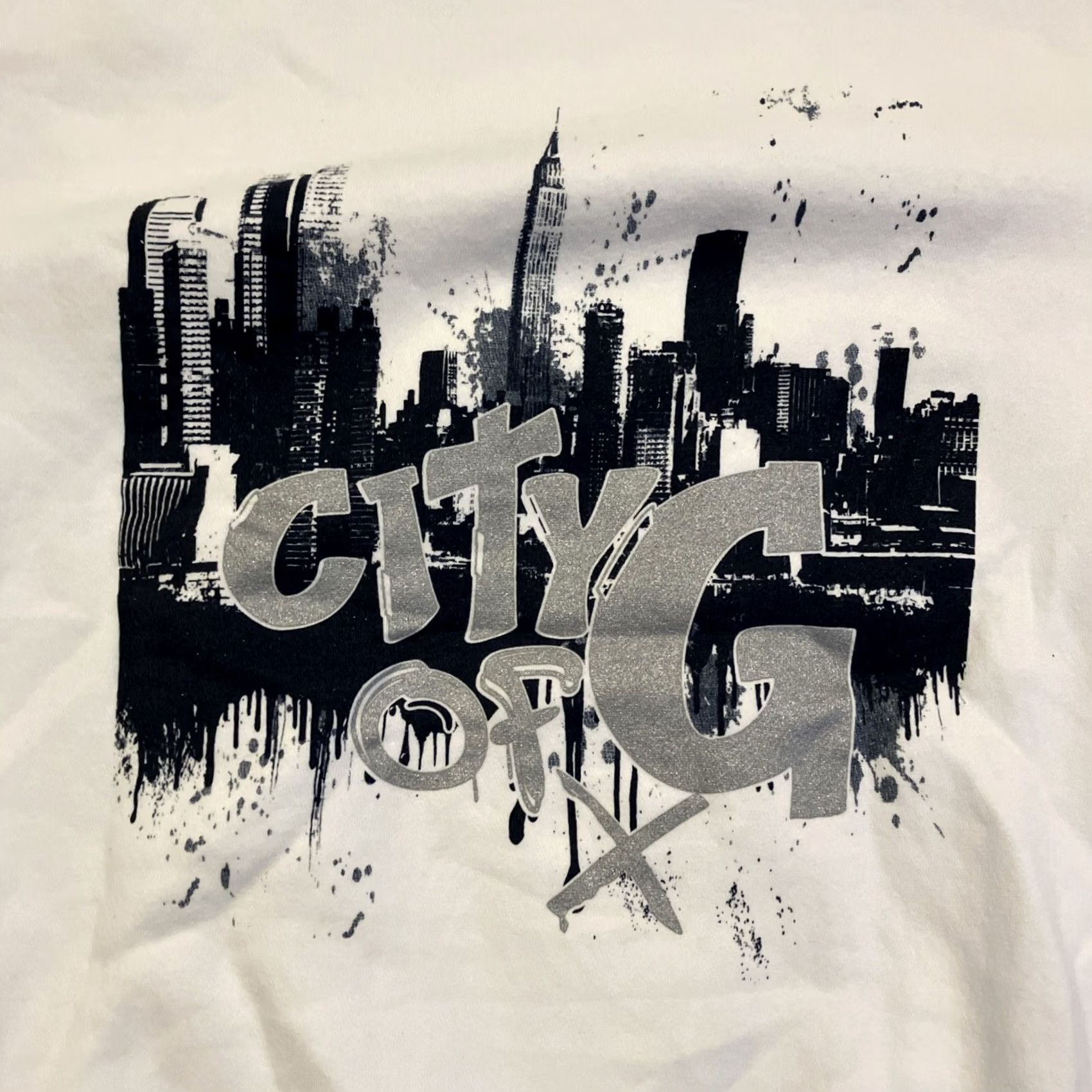Vintage Flight Club CITY OF G White Hoodie Sweatshirt RARE Men's Medium Size US M / EU 48-50 / 2 - 5 Thumbnail