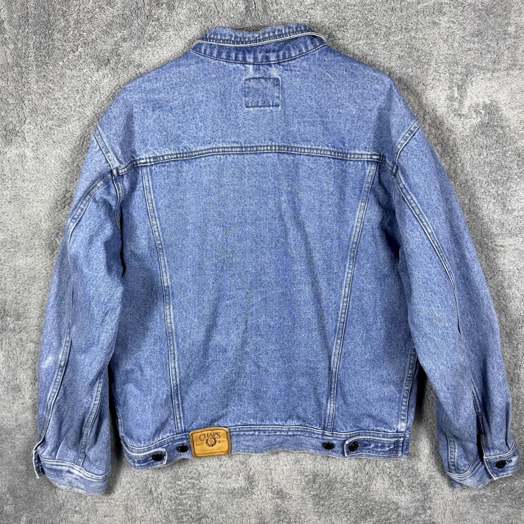 Polo Ralph Lauren VINTAGE Chaps Ralph Lauren Denim Jacket Mens M Polo 90s RL Jean Fade Trucker Grunge Y2K Size US M / EU 48-50 / 2 - 7 Thumbnail