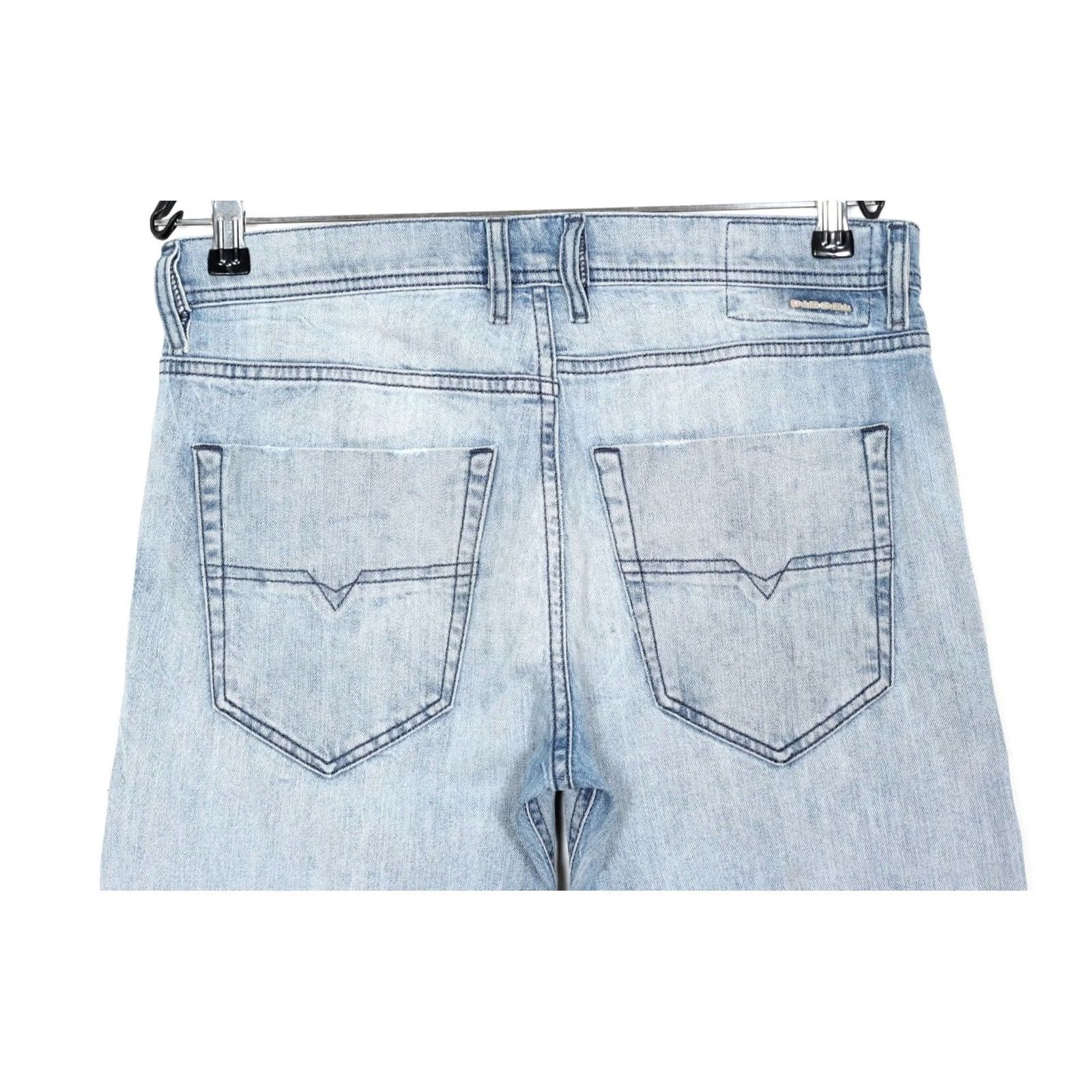 Diesel DIESEL TEPPHAR 081AL Jeans Men Slim Carrot Stretch DZ5519 W29 L32 Blue 5-Pocket Denim Cotton Elastane Mid Rise 32in Inseam Mens Size US 29 - 3 Thumbnail