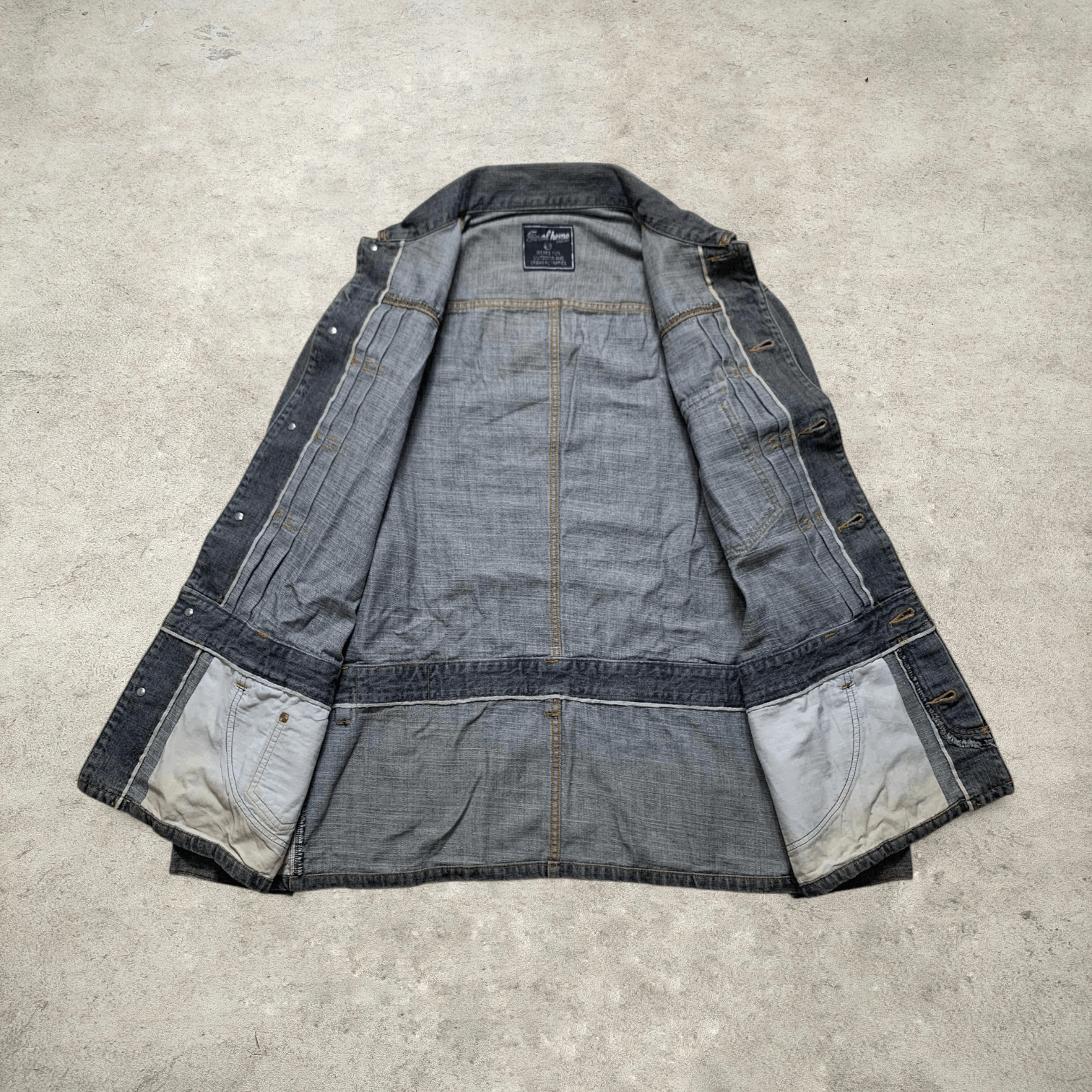 Final Home Final Home Selvedge Jacket by Issey Miyake 2000s Size US M / EU 48-50 / 2 - 2 Thumbnail