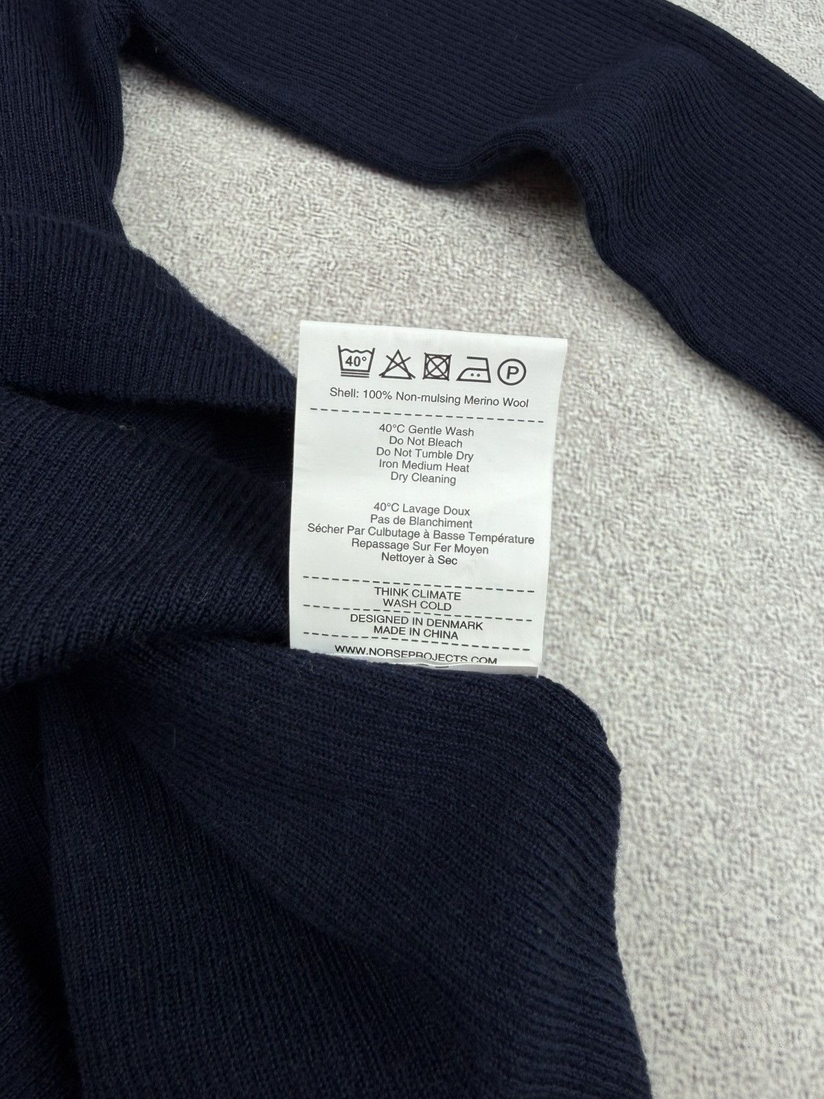Norse Projects Norse Projects Siri Roll Merino Jumper Blue Size M Size M / US 6-8 / IT 42-44 - 7 Thumbnail