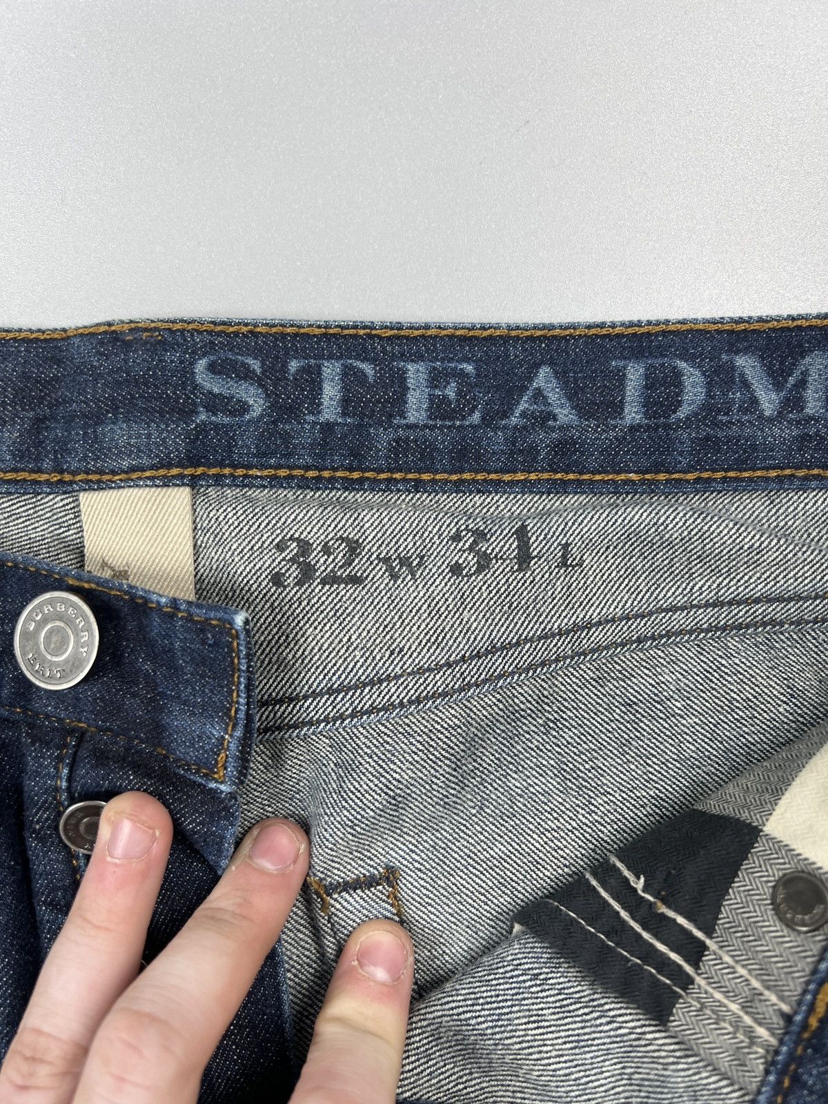 Burberry Burberry Brit Steadman Slim Fit Denim Jeans Pants (Y0593) Size US 32 / EU 48 - 8 Thumbnail
