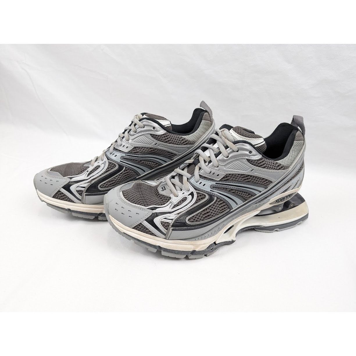 Balenciaga o1rshd1 Rubber X-Pander Sneakers in Grey/Black/White Size US 11 / EU 44 - 17 Thumbnail