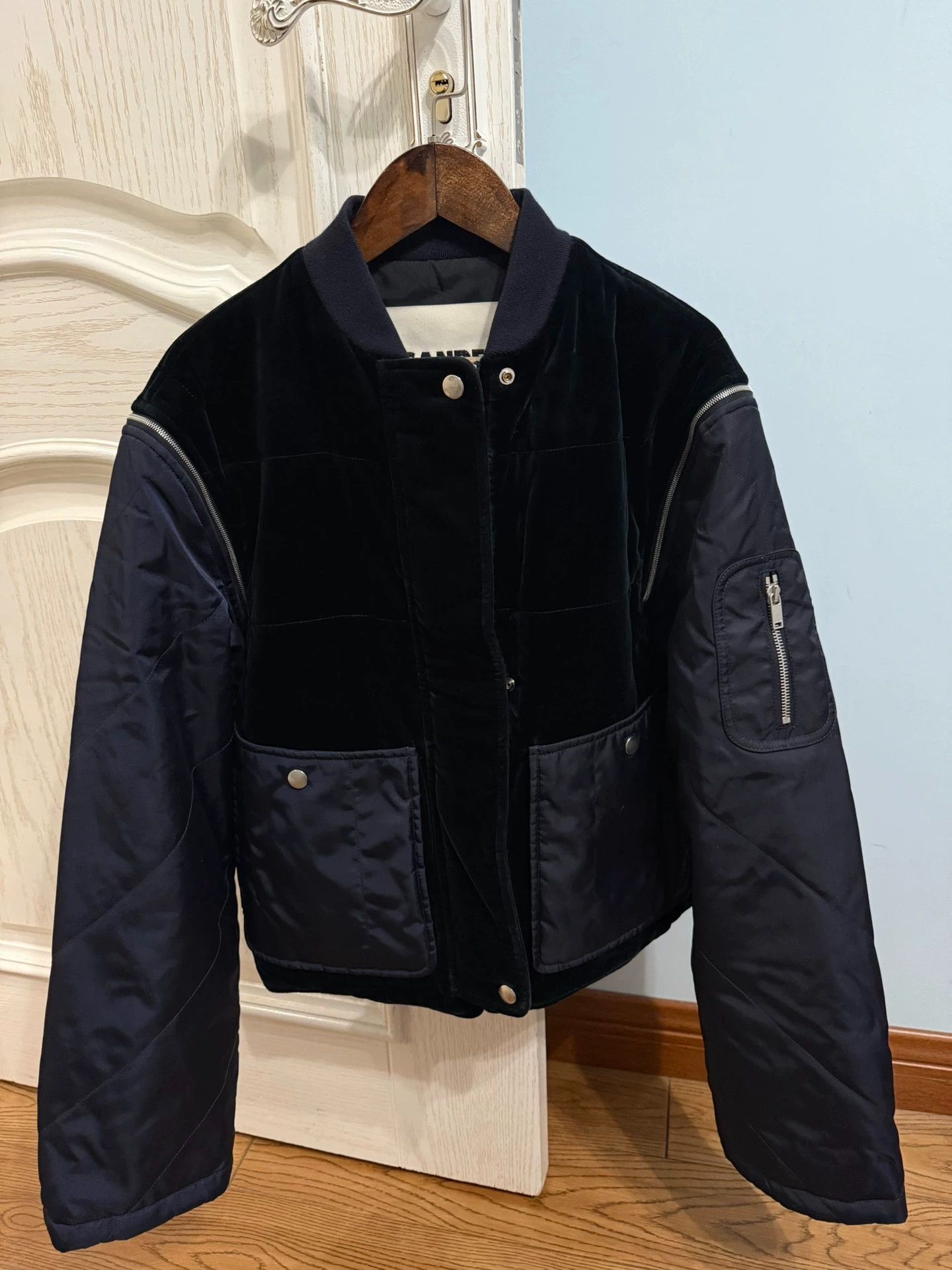 Jil Sander Jil Sander velvet oversize jacket removable sleeves vest Size XXS / US 00 / IT 34 - 2 Thumbnail
