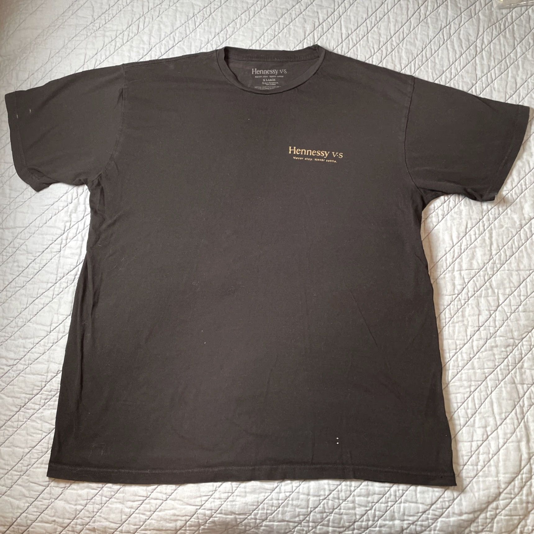 Vintage VINTAGE Hennessy T-Shirt XL Men Black Cotton Logo Crew Neck Short Sleeve Size US XL / EU 56 / 4 - 5 Thumbnail