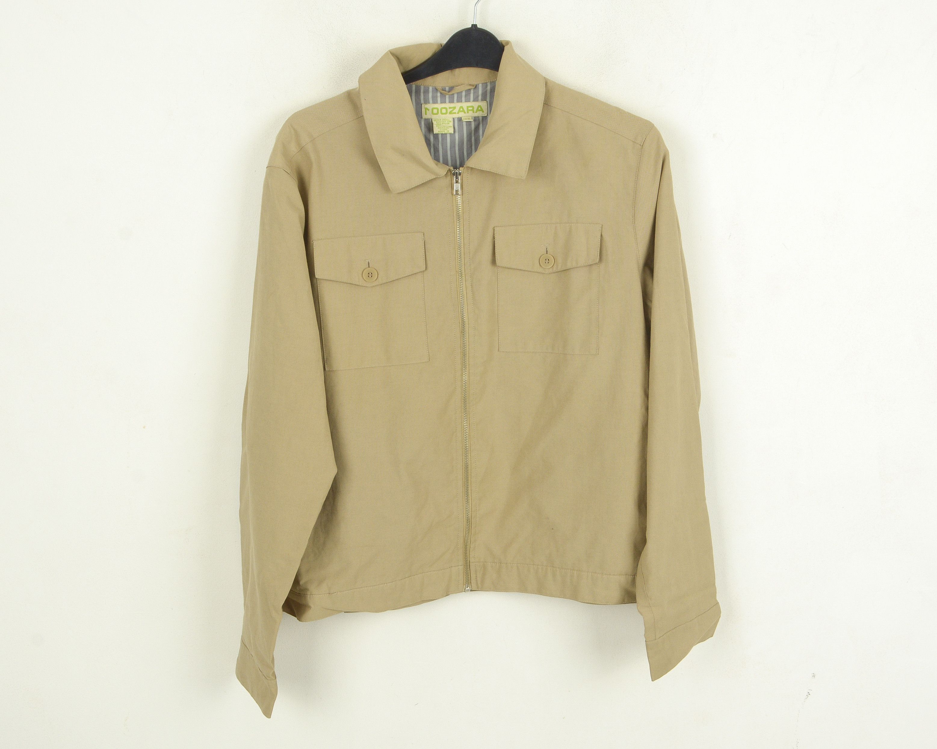 Vintage Vintage 100ZARA Jacket L Bomber Coat Chore Barn Retro Beige Size US L / EU 52-54 / 3 - 2 Thumbnail