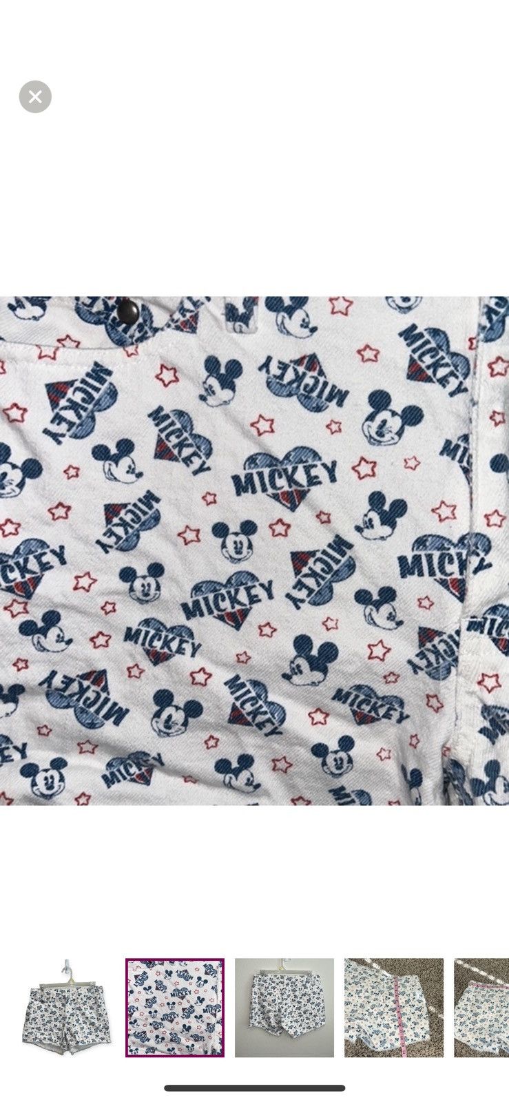 Disney Disney boutique denim high waisted Mickey jeans shorts Size 30" / US 8 / IT 44 - 2 Thumbnail
