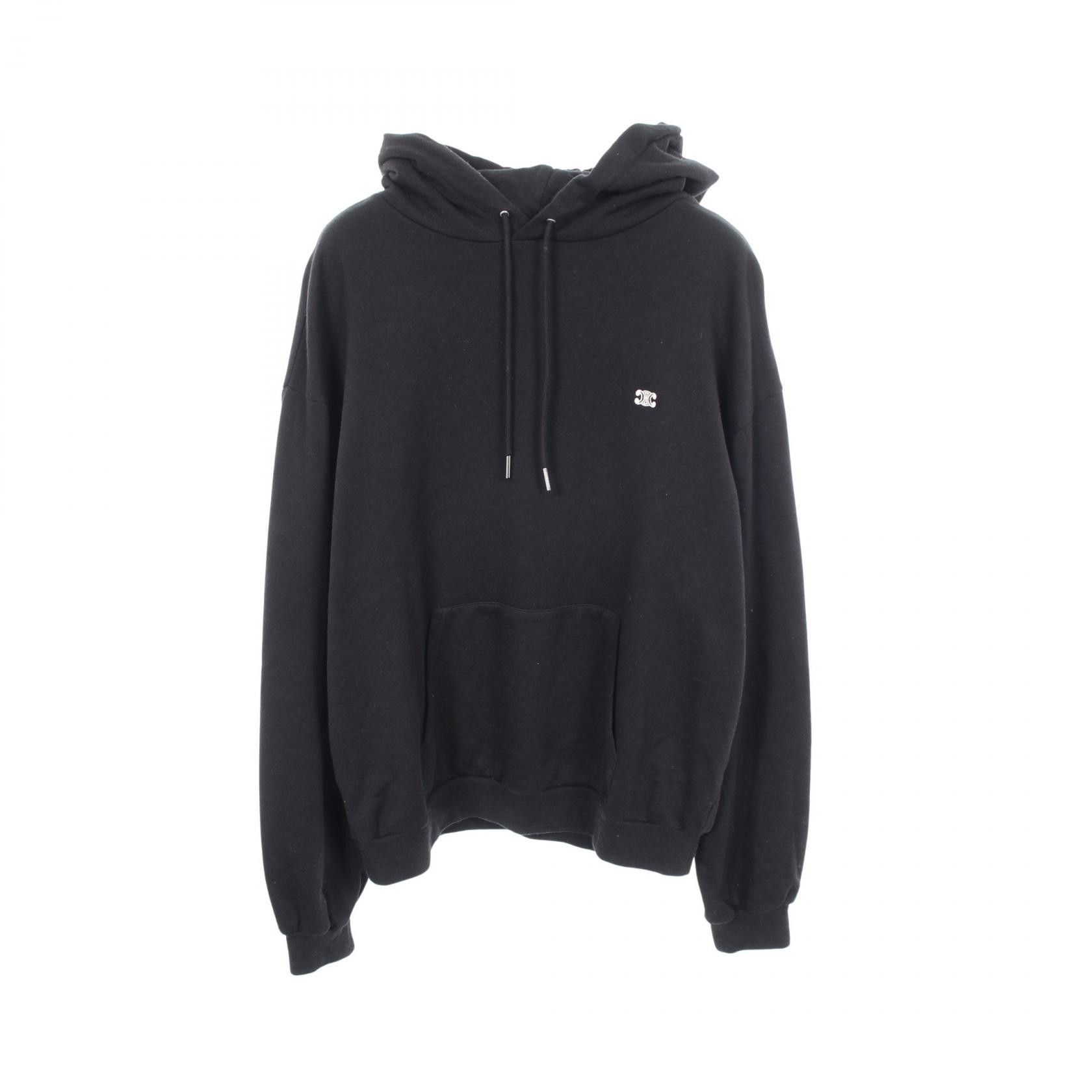 Celine Celine CELINE Triomphe Embroidery Cotton Cashmere Hoodie Textile Sweatshirts & Hoodies 2Y35D450I DUTY FREE for USA Size ONE SIZE - 1 Thumbnail